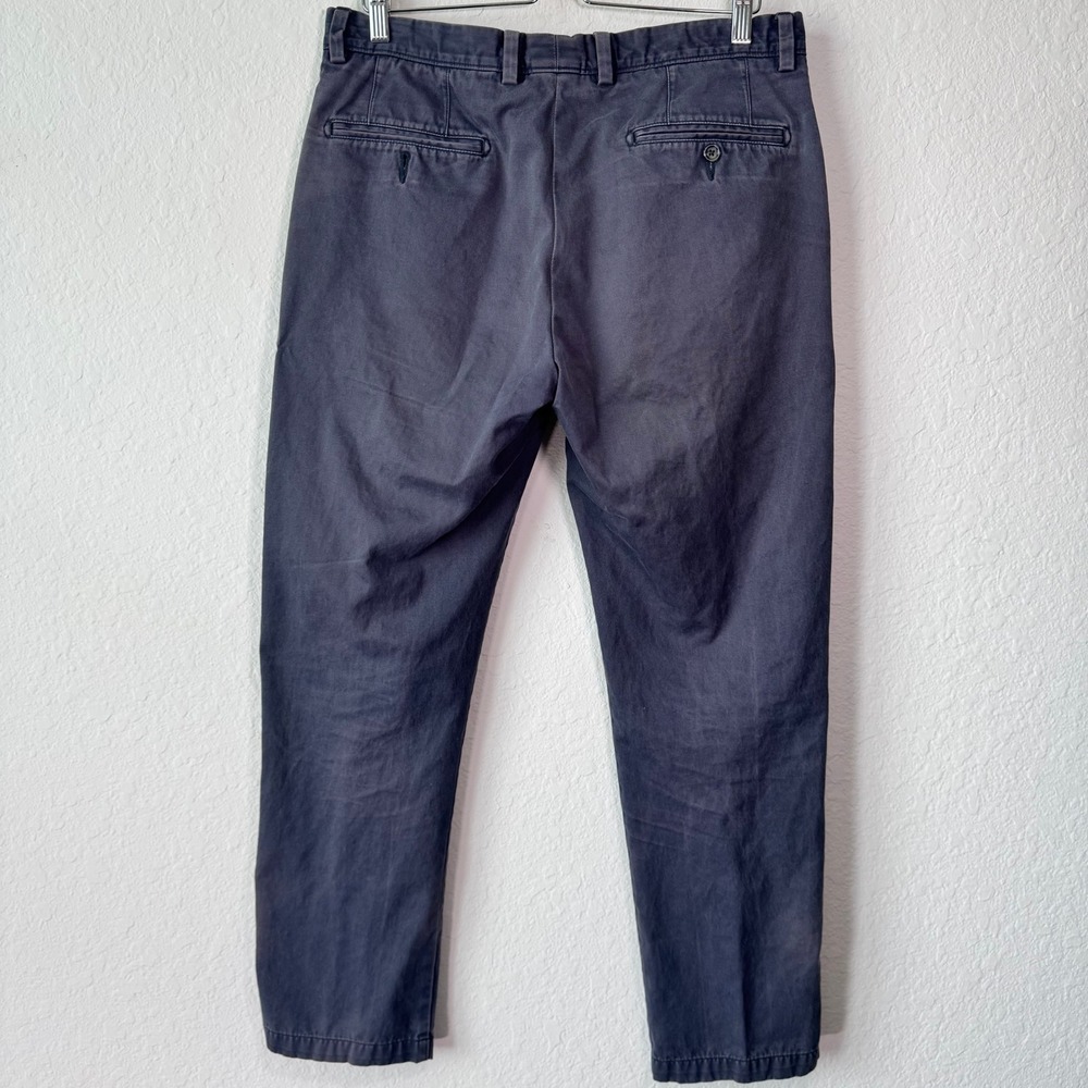 Johnston & Murphy Gray Mens 33x30 Regular Fit Pima Cotton Chino Pants 74-3858 - Picture 2 of 9